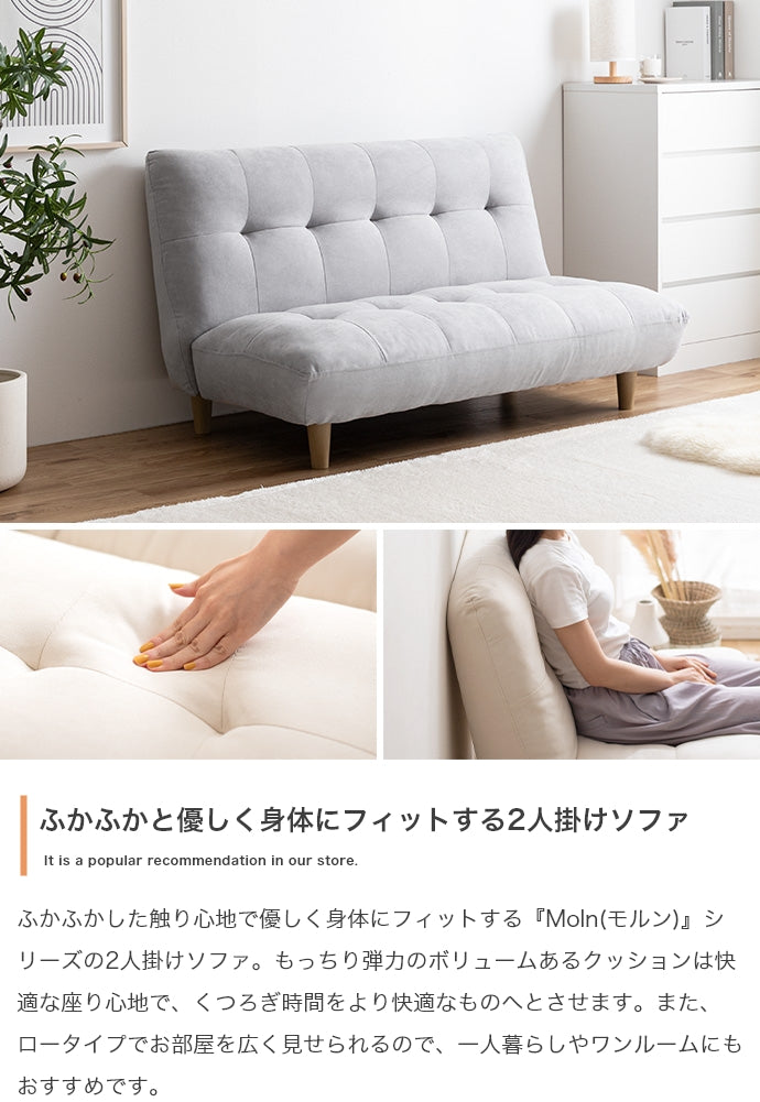 【単品】Moln 2人掛けソファ
