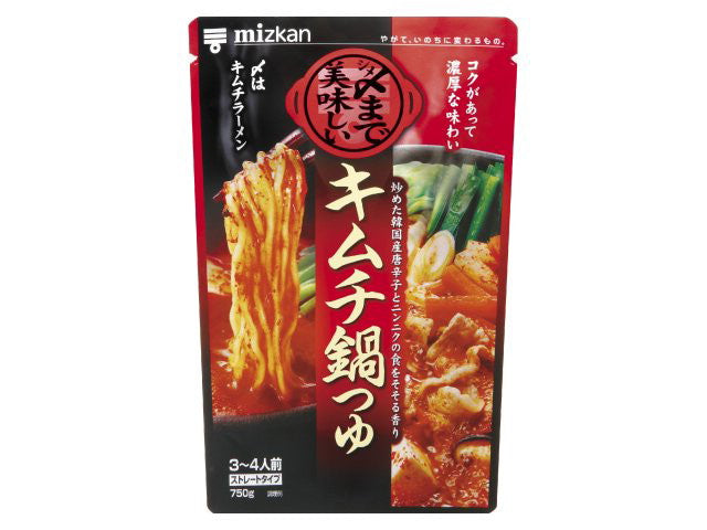 ミツカン 〆まで美味しいキムチ鍋つゆST 750gx12 - 0