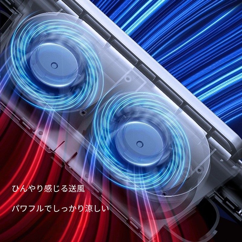【車載USBファン】羽根なし 静音コンパクト扇風機 3段階風量調整 面ファスナー固定 車内用 デスク兼用