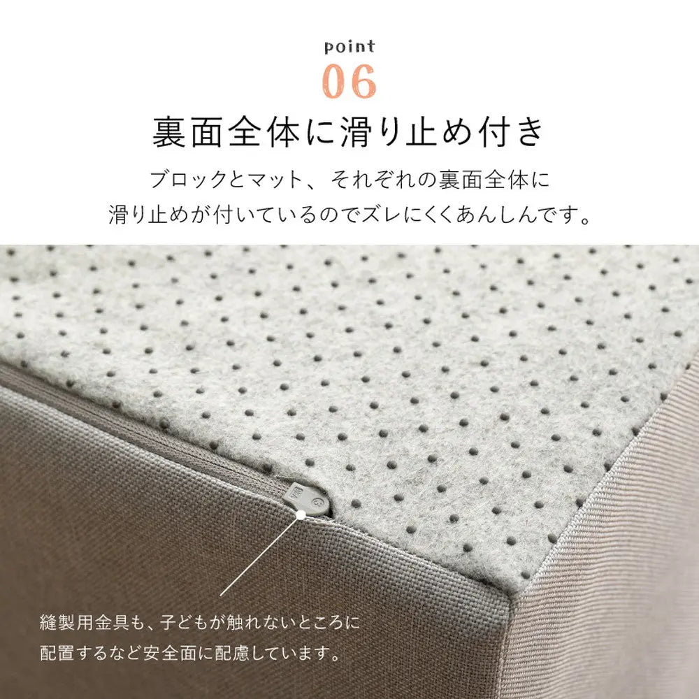 【5点セット】キッズコーナー チョコキッズ ブロック4個+マット1枚セット キッズブロック キッズサークル はっ水 撥水 軽量 滑り止め 置くだけ おしゃれ HAGIHARA