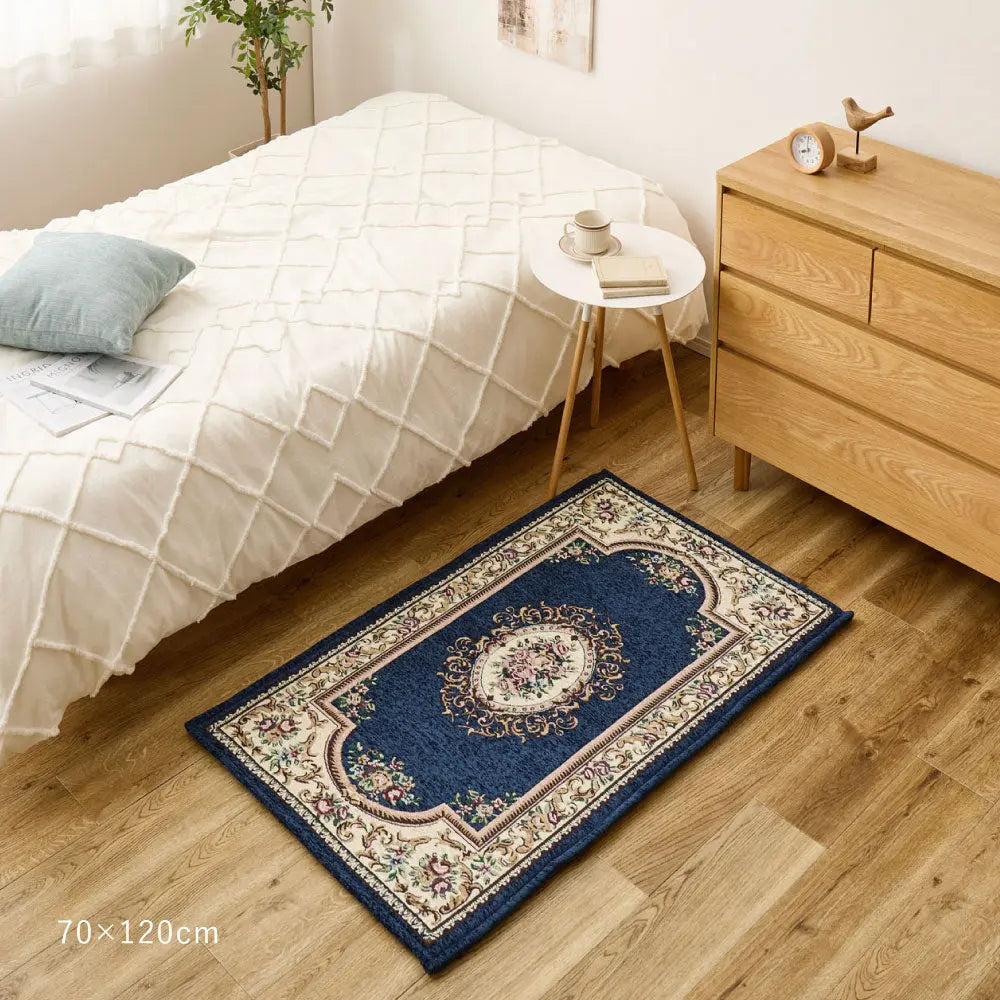 シェニールマット ダミニ 約60×90cm 玄関マット インテリアマット ウレタン入り ふっくら 厚手 室内 屋内 ジャガード織 オールシーズン HAGIHARA