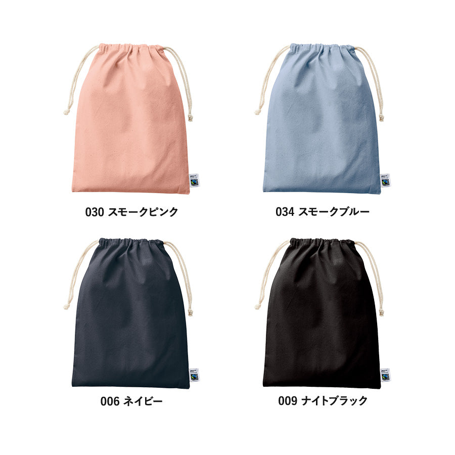フェアトレードコットン巾着(L)