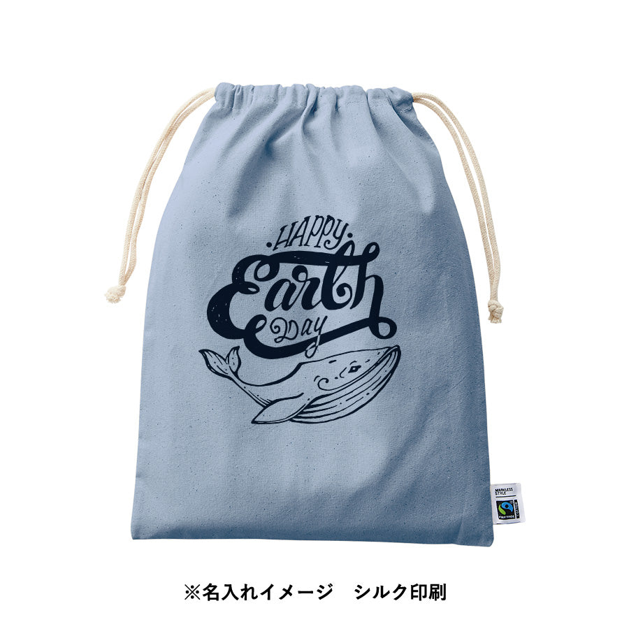 フェアトレードコットン巾着(L)