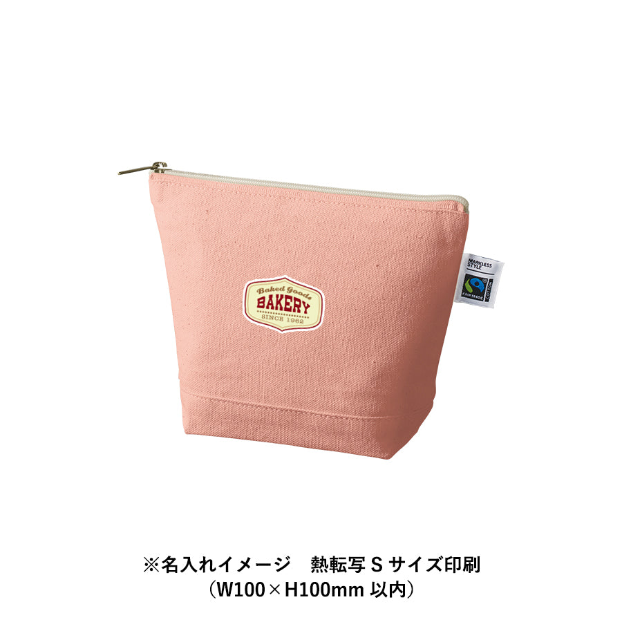 フェアトレードコットンキャンバスデイリーポーチ(S)