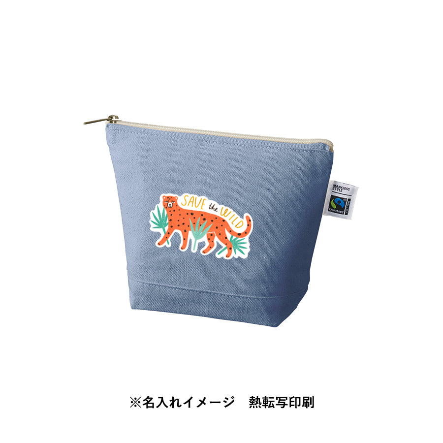 フェアトレードコットンキャンバスデイリーポーチ(S)