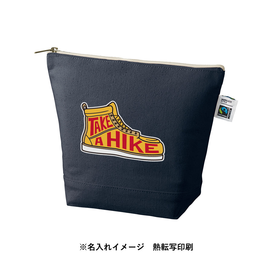 【アウトレット】フェアトレードコットンキャンバスデイリーポーチ(M)