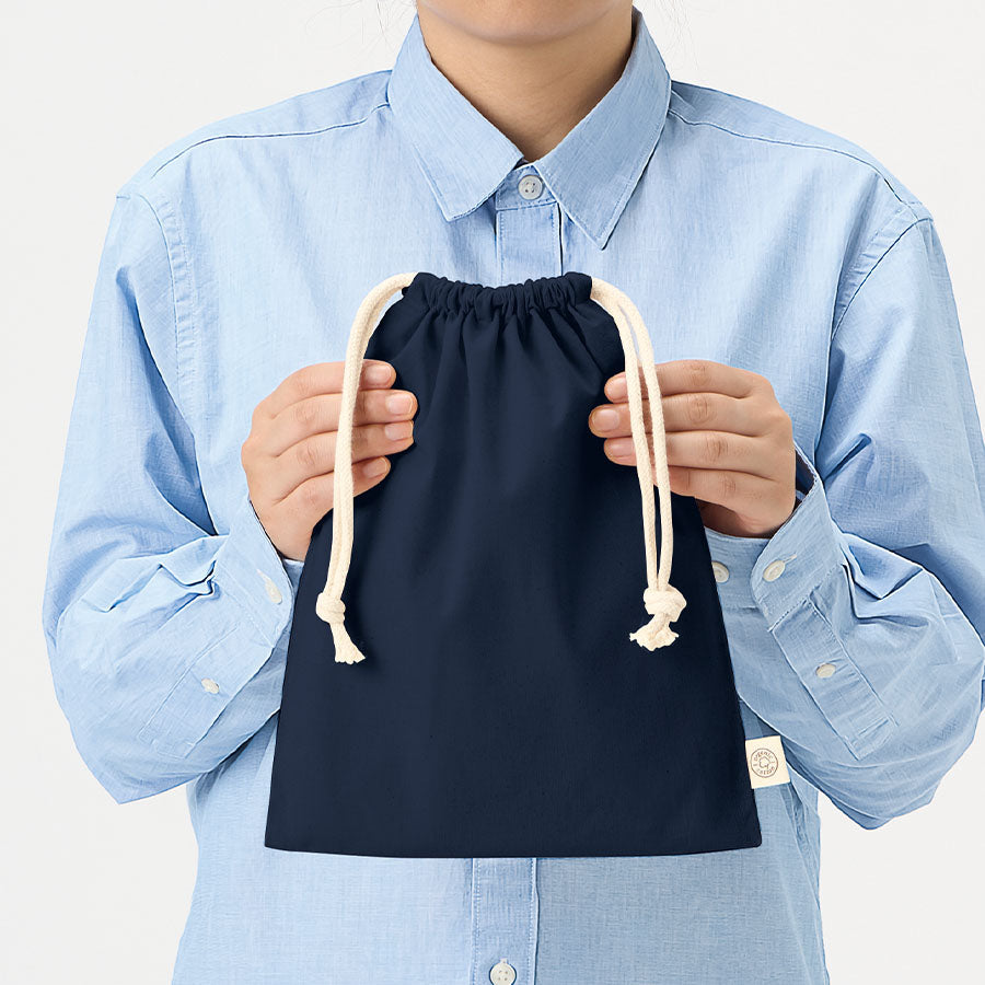 オーガニックコットン巾着(M) トレードワークス