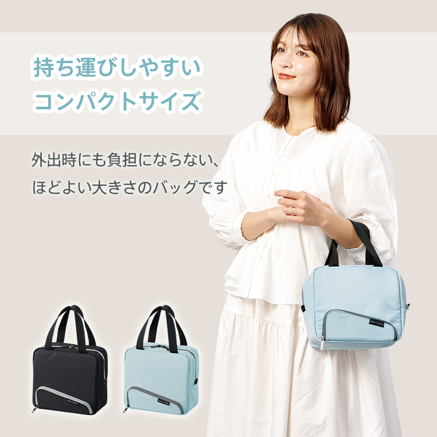【送料無料】MOTTERU モッテル スマホが立てられるクーラーランチバッグ 保冷バッグ 弁当バッグ コンパクト 軽量