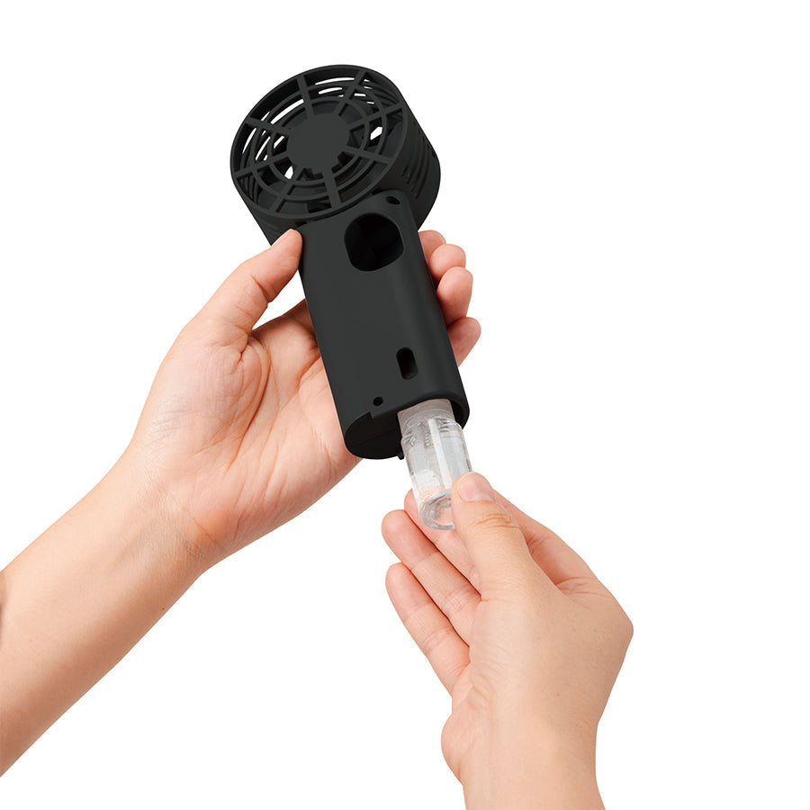 【送料無料】ミストファン USBハンディファン 風量3段階 冷却ミスト付き 携帯扇風機 小型 ストラップ付き 熱中症対策