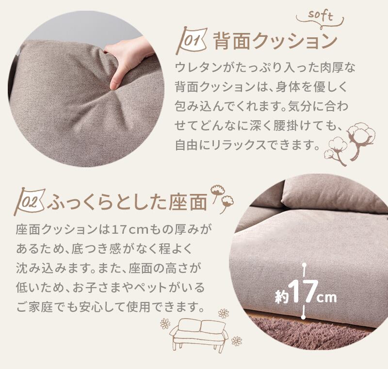 3人掛け フロアソファ ローソファ コーナーソファ ジャパンディ 北欧 韓国 IWATSUKI