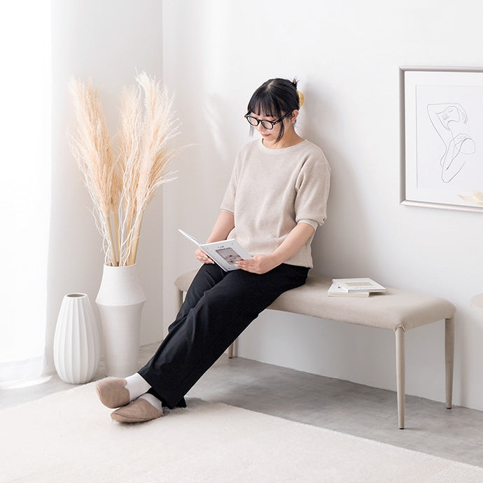 【単品】Panada ベロアダイニングベンチ