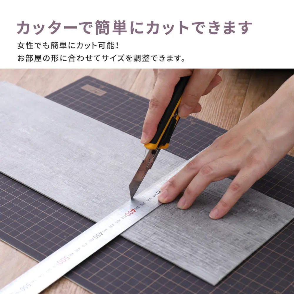 置くだけ 木目調 フロアタイル 12枚入り 約1畳分 貼ってはがせる 吸着タイプ 接着剤不要 敷くだけ ウッド調 賃貸 DIY HAGIHARA