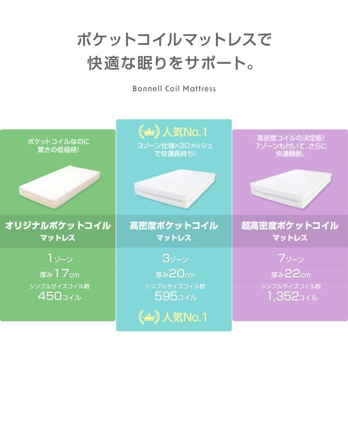 【シングル】Ruhe コンセント付きすのこベッド