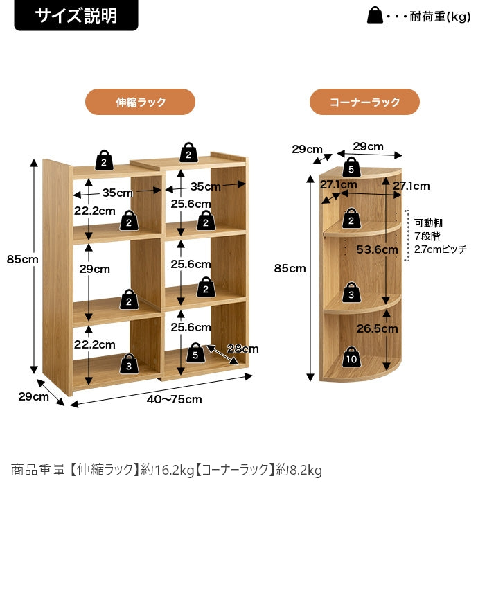 【4点セット】Sunap カウンター下収納