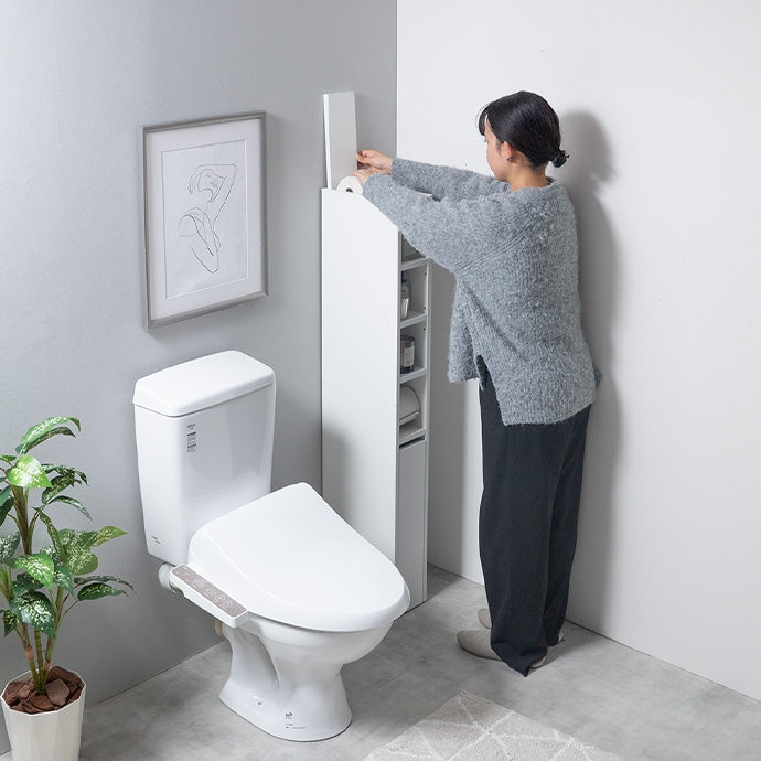 【幅15cm】スリムトイレ収納