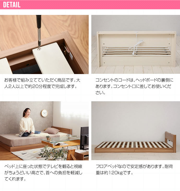 【シングル】 Seth すのこフロアベッド