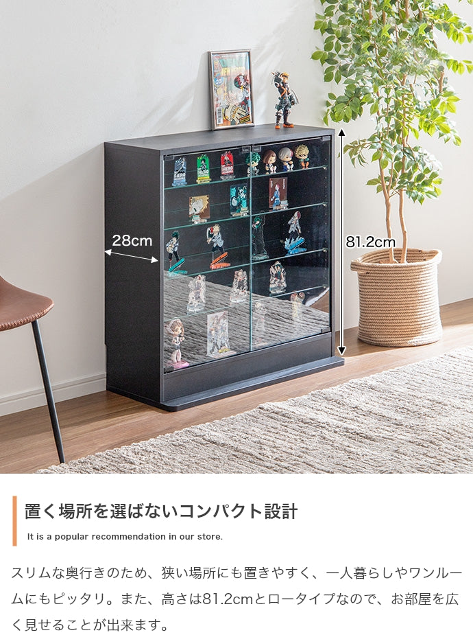 【幅80cm×奥行28cm】Legen コレクションケース