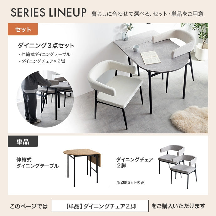 【2脚セット】ダイニングチェア