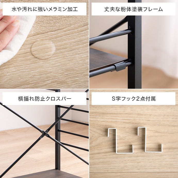 【幅100cm】Elga L字デスク