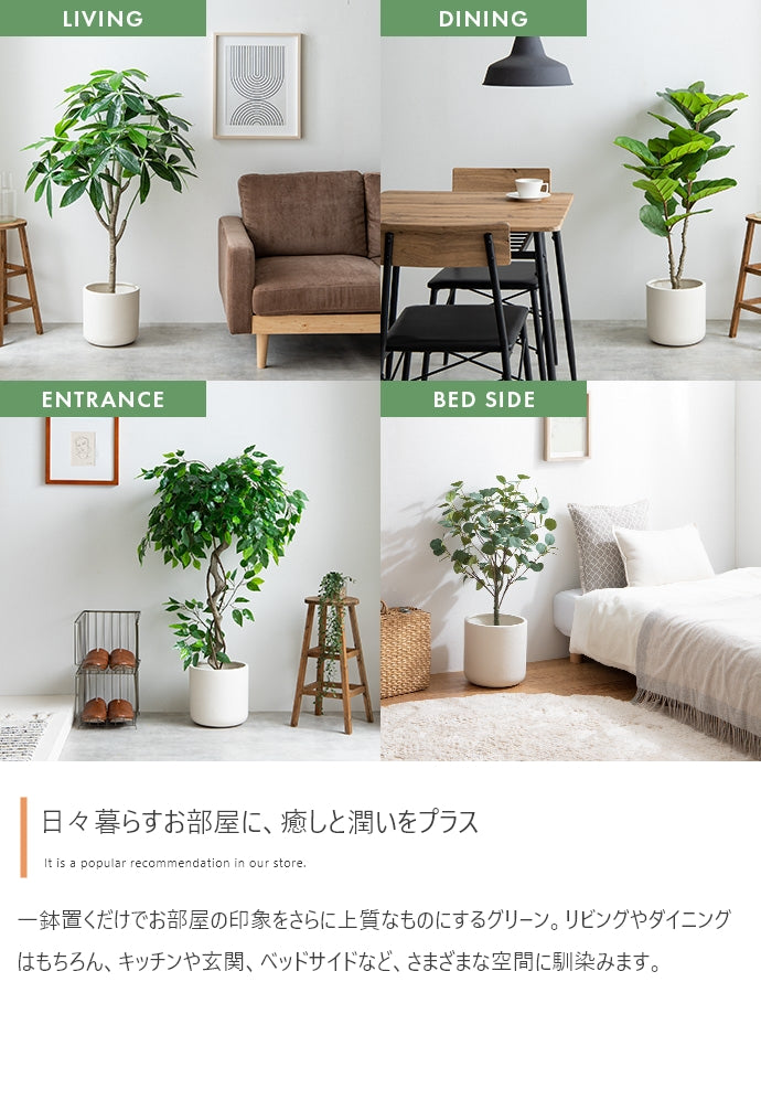 【高さ120cm】Nature 光触媒人工観葉植物　リラータ