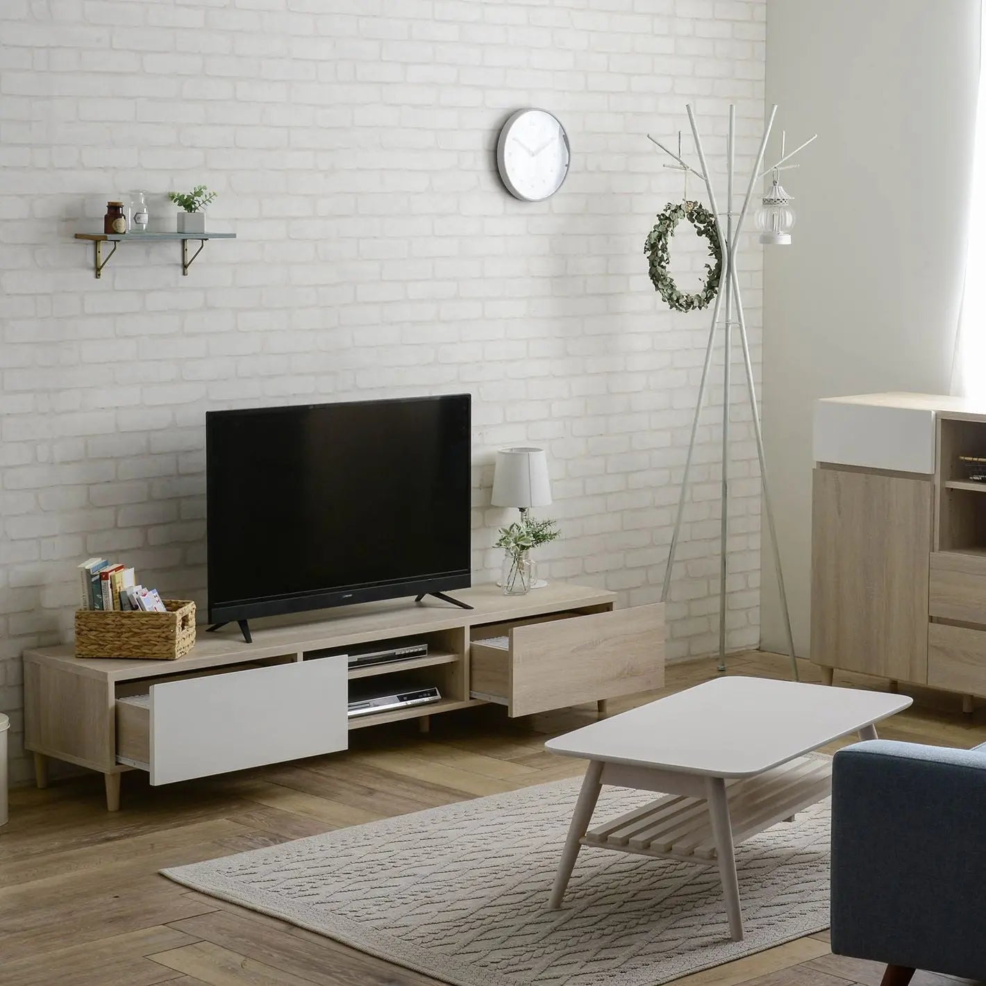 [幅180cm] テレビ台 テレビボード TV台 ローボード 収納 50インチ 50型 55インチ 55型 モダン シンプル 4FUL