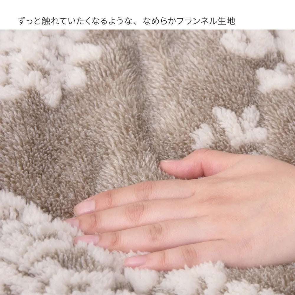 こたつ布団 シュシュ 約190×190cm 正方形 フランネル ジャガード織 姫系 薄掛け こたつ掛け布団 HAGIHARA