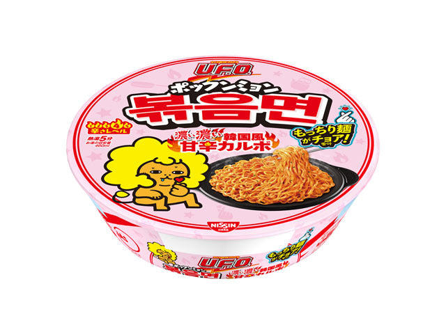 日清食品 ＵＦＯポックンミョン韓国甘辛カルボ 101gx12 - 0