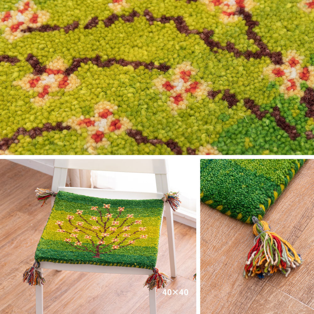 ギャッベ キッチンマット 約40×180cm ギャベ GABBEH A8 ウール 羊毛 ロングマット アクセントマット HAGIHARA