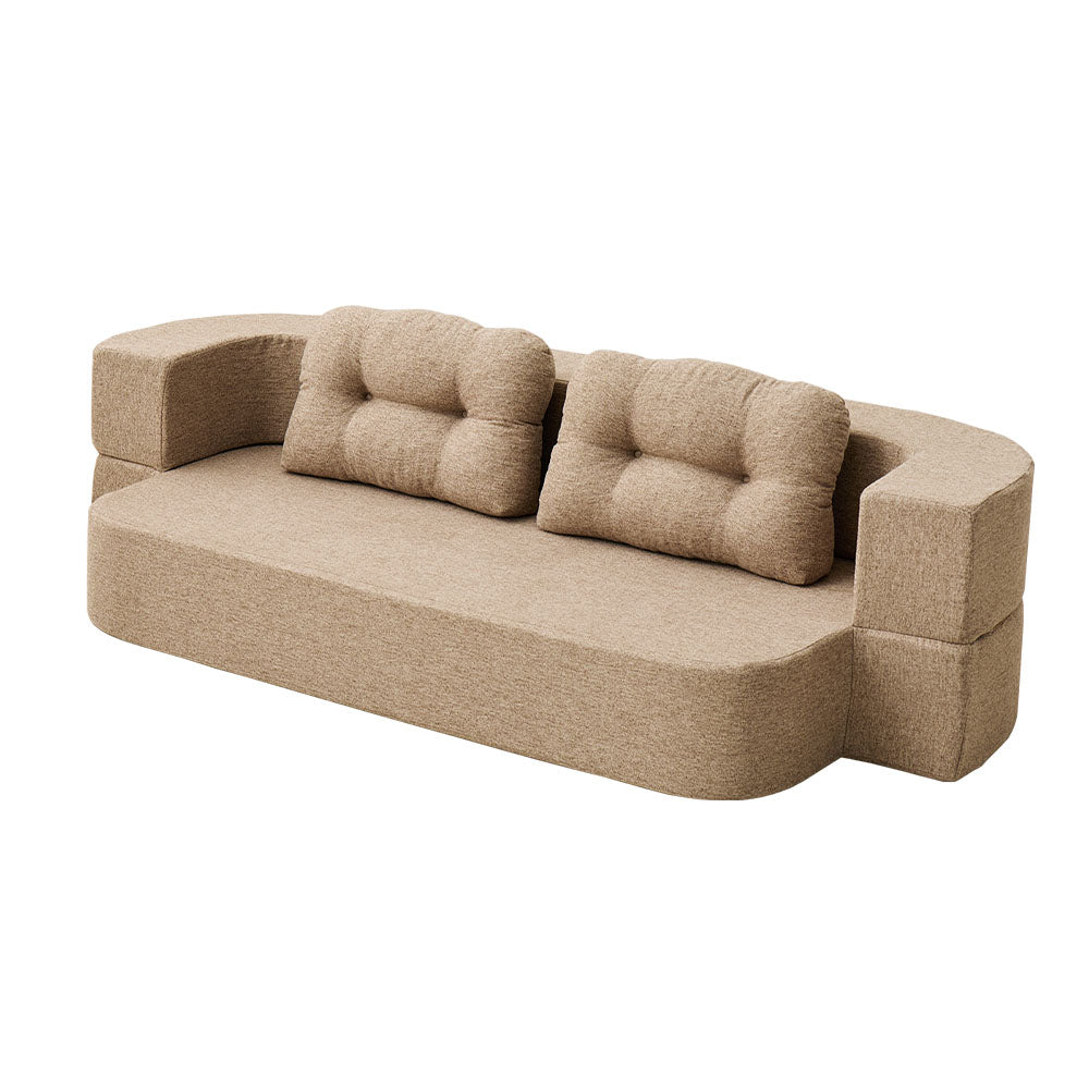 フロアソファ ルメール 2WAY 幅170cm ローソファ ソファベッド ウレタンフォーム 圧縮 HAGIHARA