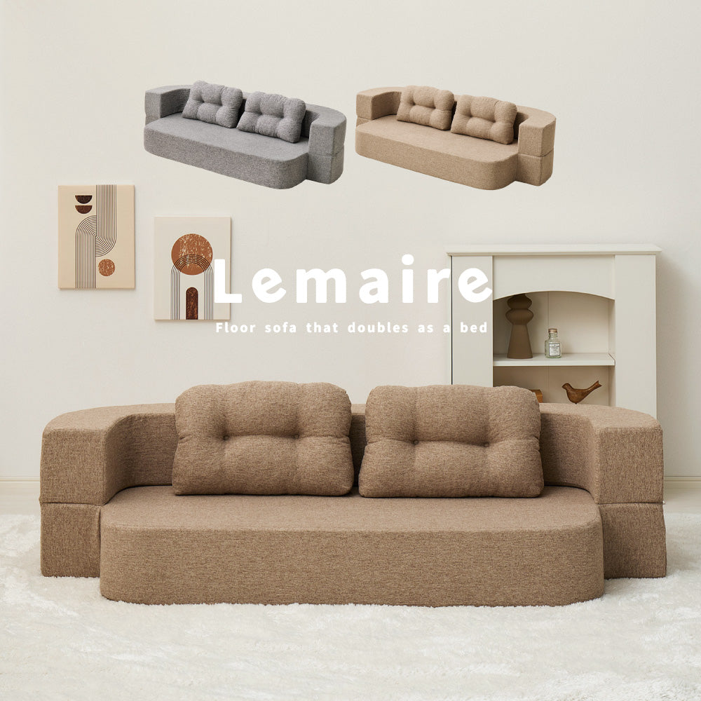 フロアソファ ルメール 2WAY 幅170cm ローソファ ソファベッド ウレタンフォーム 圧縮 HAGIHARA