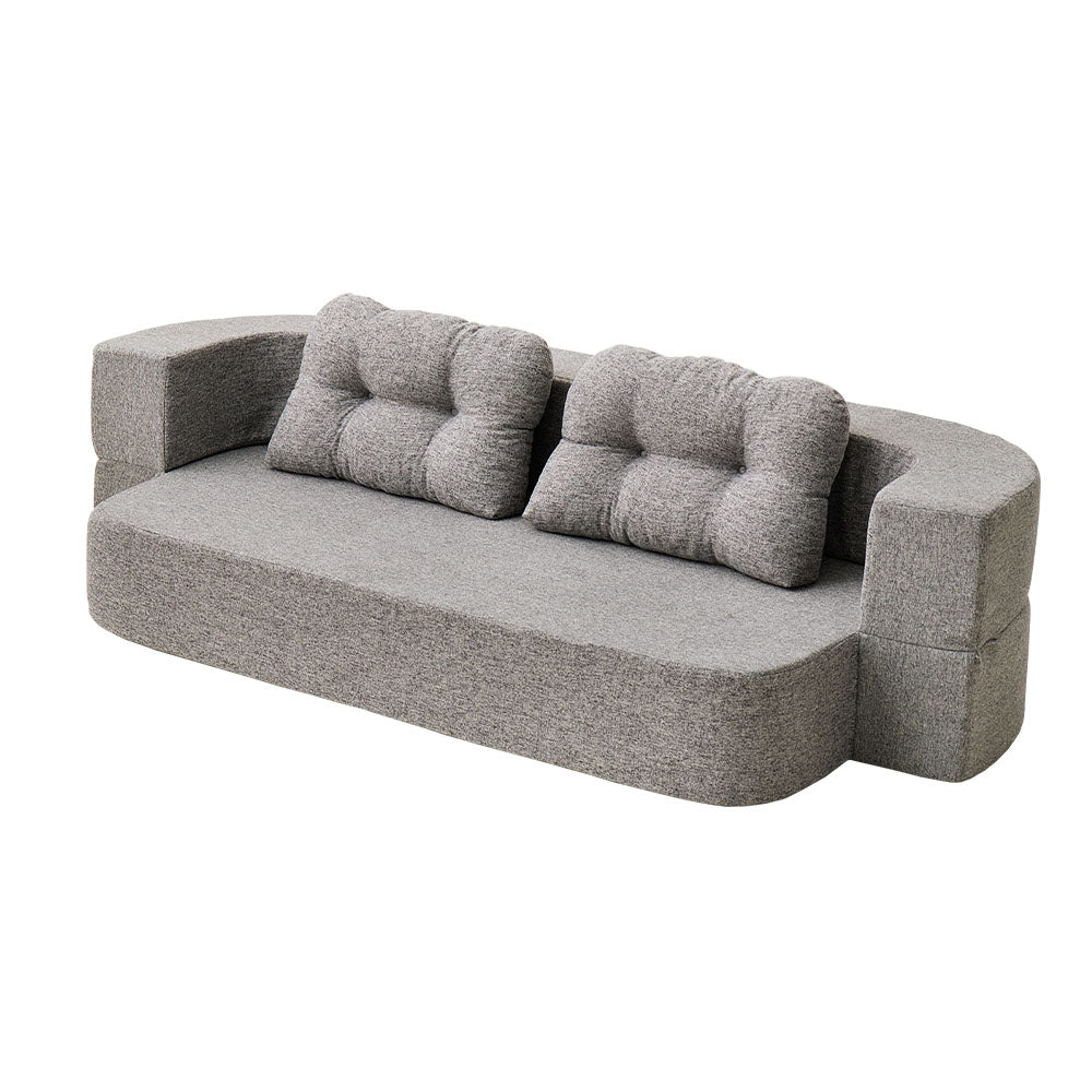 フロアソファ ルメール 2WAY 幅170cm ローソファ ソファベッド ウレタンフォーム 圧縮 HAGIHARA