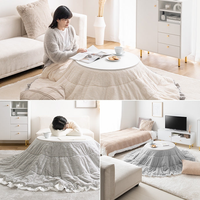 【円形:天板 68cm】こたつ&掛け布団2点セット