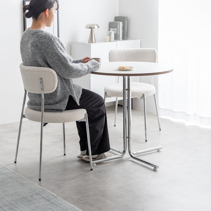 【3点セット】Stjerne 幅70cm 丸型カフェテーブル+チェア2脚