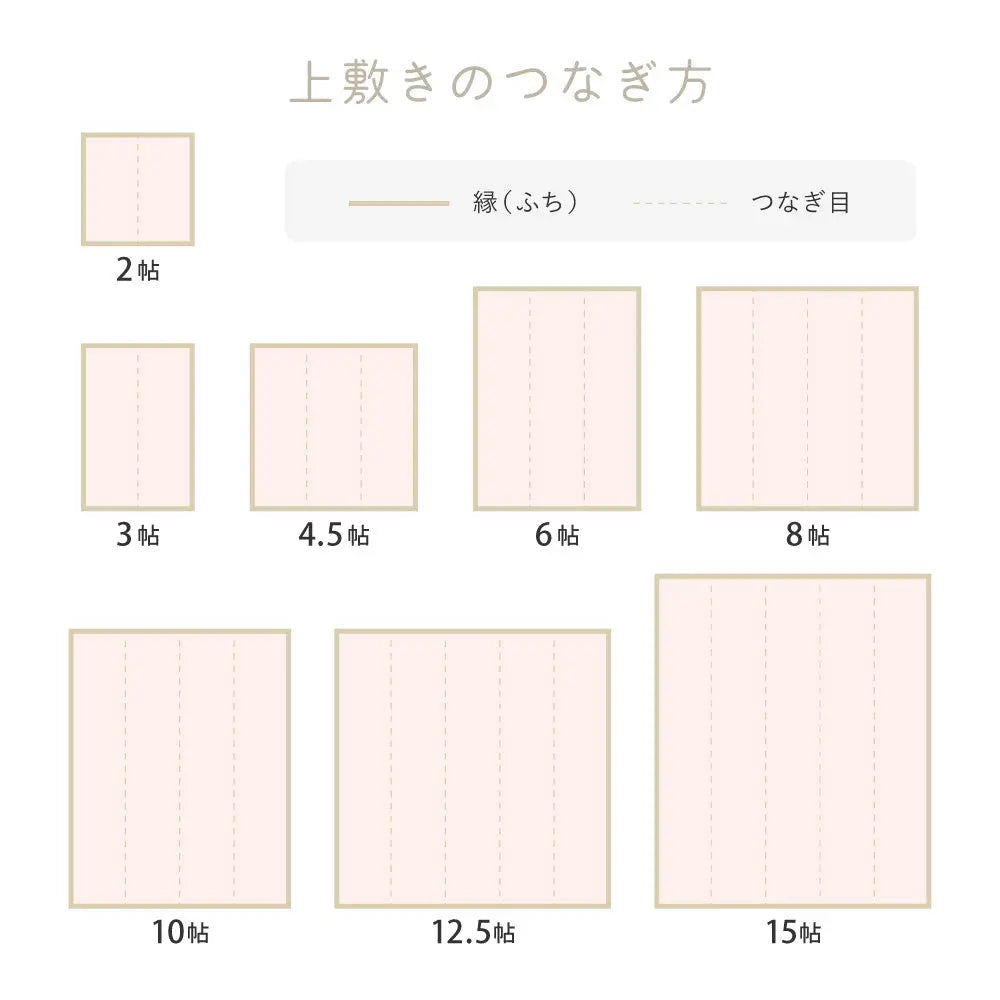 洗える い草風 カーペット モンド 江戸間 4.5帖 4.5畳 上敷き 花ござ パステルカラー HAGIHARA