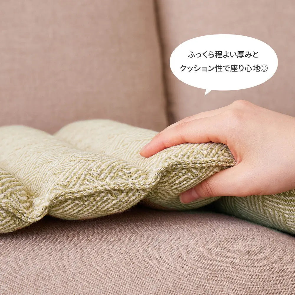 インド綿 ロングクッション アルト 約43×120cm 長座布団 ごろ寝クッション コットン100％ ひも付き HAGIHARA