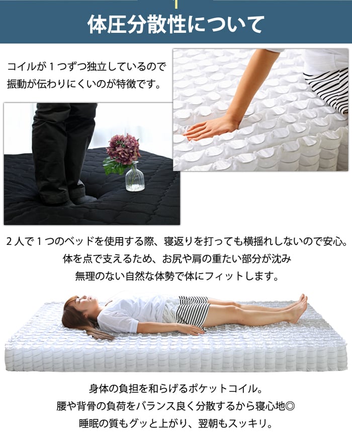 [D] 棚・コンセント付き収納ベッド マットレスセット ローベッド RUES ルース ナカバヤシ