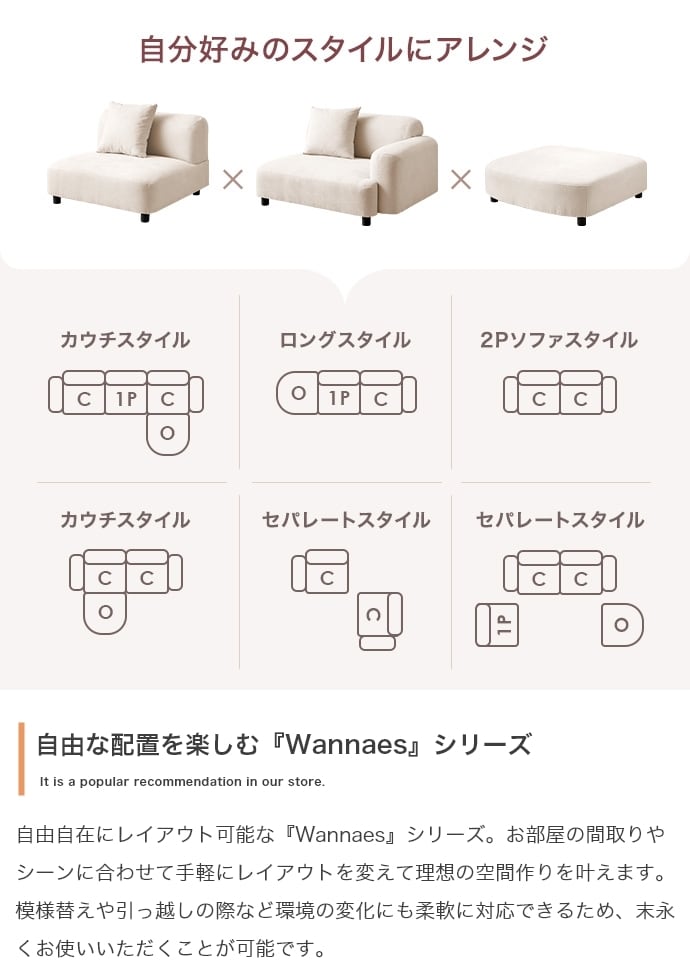 [幅79cm] オットマン 韓国インテリア 北欧スタイル エコロファニチャー
