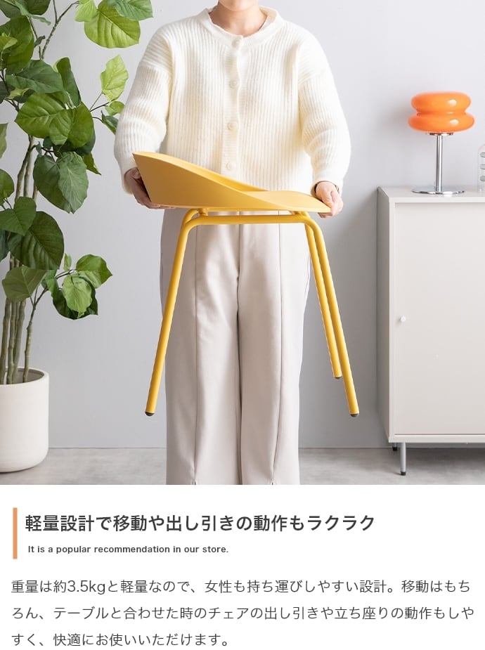 [2脚セット] ダイニングチェア デザインチェア モダンテイスト 全5色 エコロファニチャー