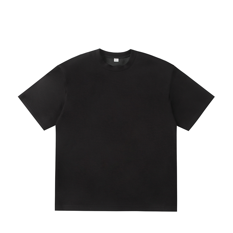 韓国風 オーバーサイズ メンズTシャツ 肩パッド入り 無地 半袖 ビッグシルエット カジュアル トップス