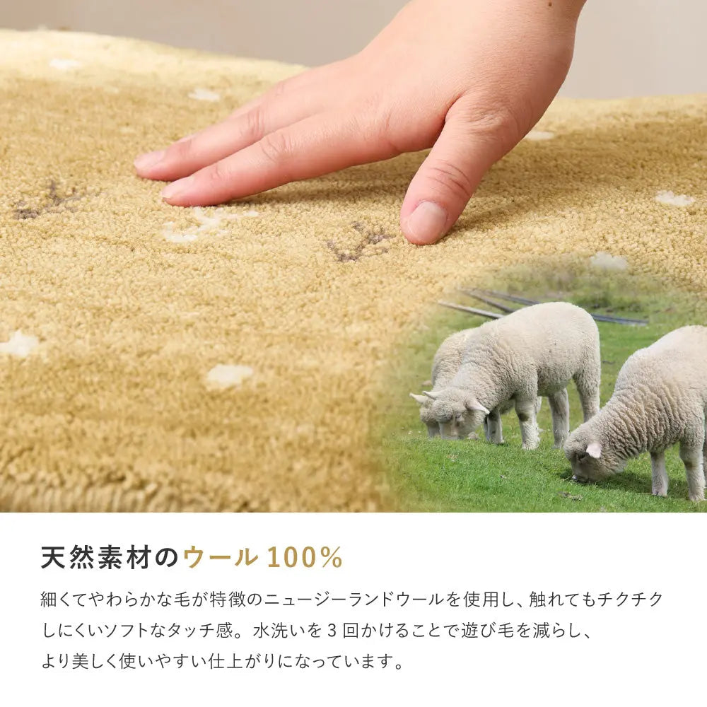 ギャッベ 玄関マット 約60×90cm ギャベ GABBEH L18 L19 ウール 羊毛 アクセントマット インテリアマット HAGIHARA