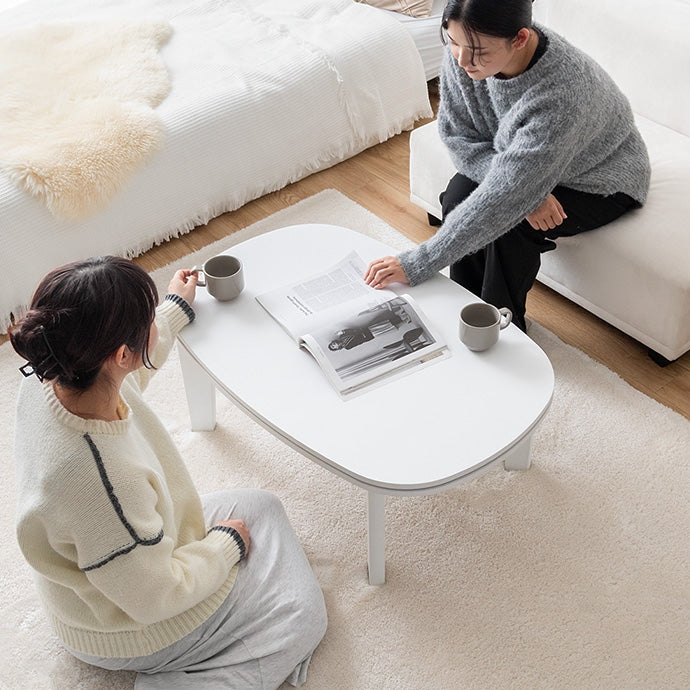 【楕円形:天板 90cm×60cm】こたつテーブル