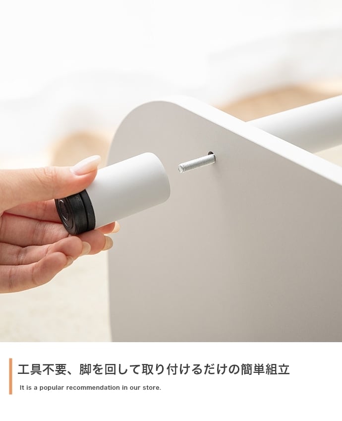 [幅80cm] 丸みデザイン オープンラック 3段 韓国インテリア 木製棚 収納ラック パラム 工具不要 エコロファニチャー