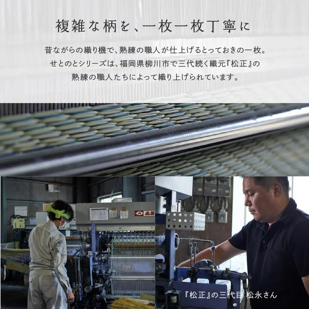 国産い草カーペット せとのと 倉ノ戸 本間 8帖 8畳 柄上敷き 花ござ い草ラグ HAGIHARA
