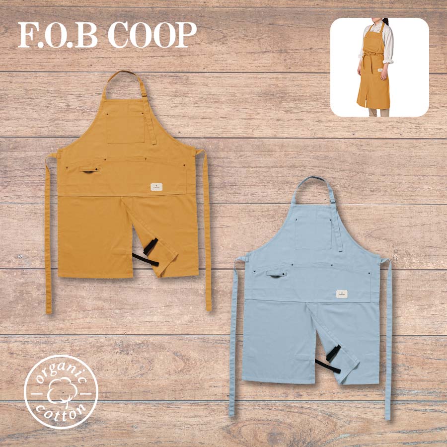 F.O.B COOPオーガニックコットンワークエプロン トレードワークス