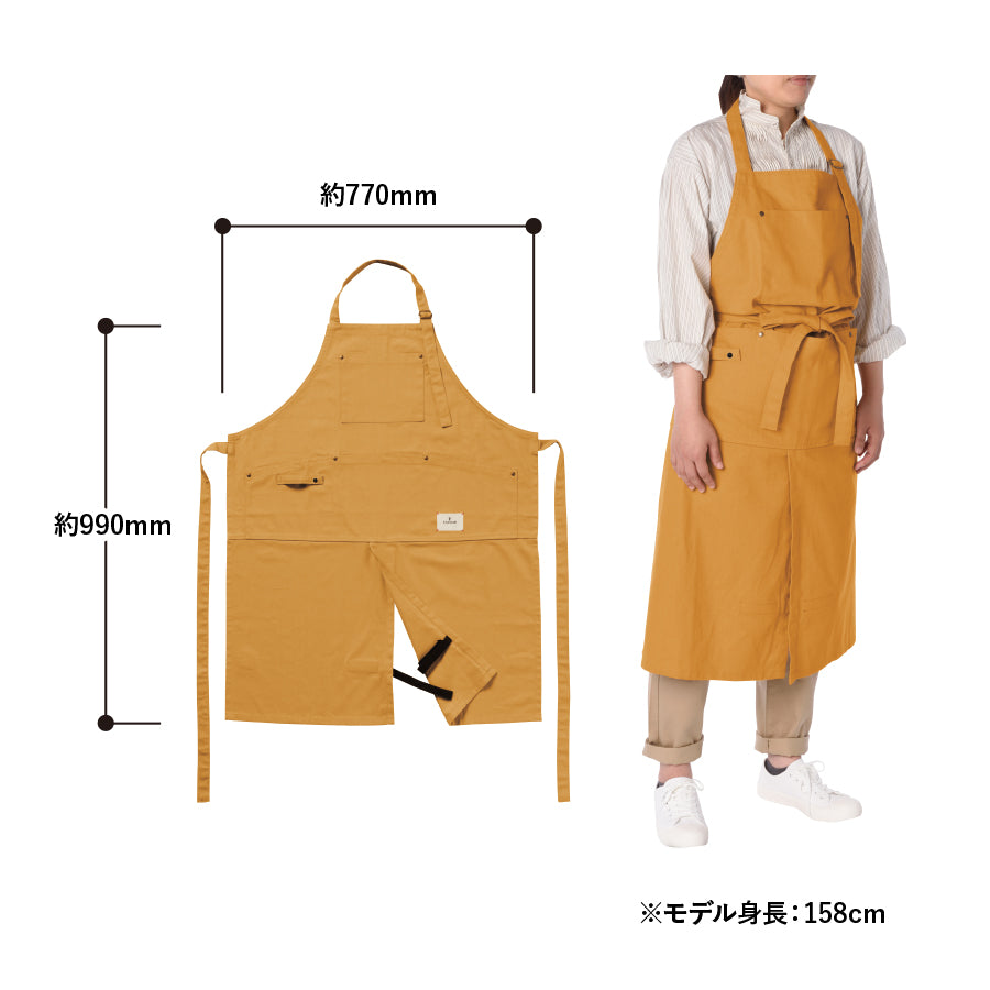 F.O.B COOPオーガニックコットンワークエプロン トレードワークス