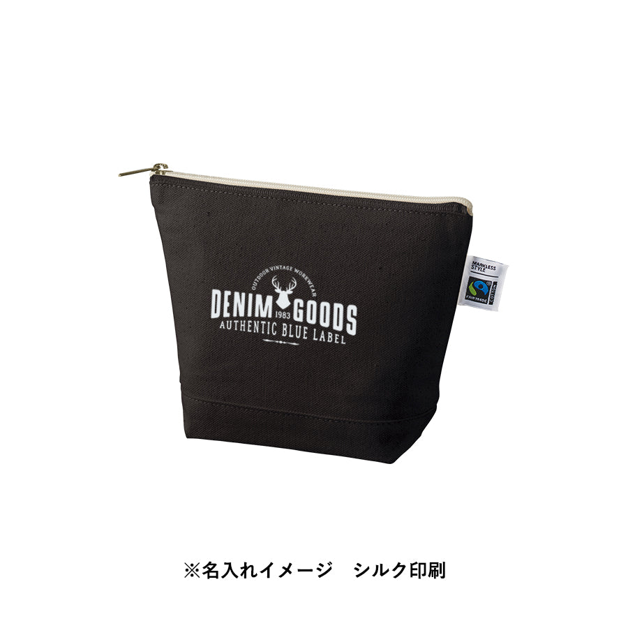 フェアトレードコットンキャンバスデイリーポーチ（S）