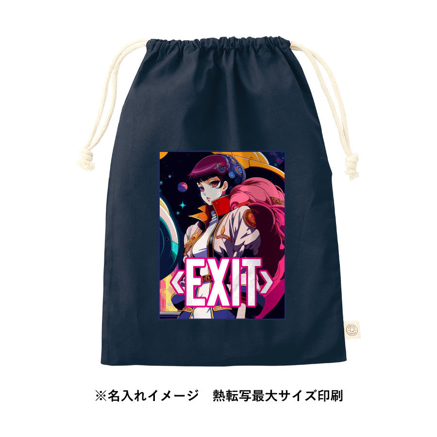 オーガニックコットン巾着（L） トレードワークス