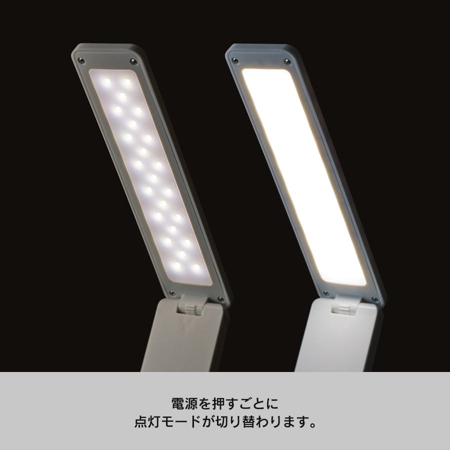 【アウトレット】LEDデスクライト ポータブル スリム 卓上ライト 省エネ コンパクト