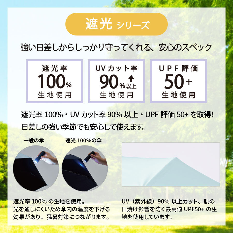 【送料無料】MOTTERU モッテル コンパクトボトル遮光アンブレラ UPF50+ 晴雨兼用 日傘 折りたたみ傘 軽量 UVカット100%