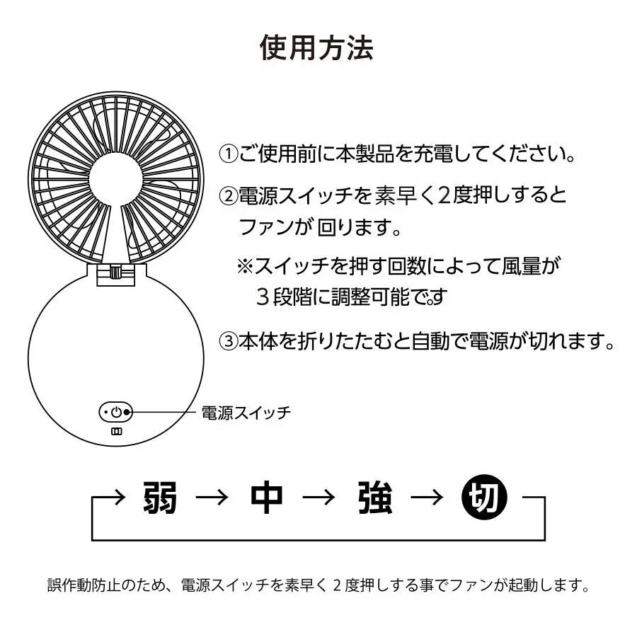 ハンズフリーUSBファン ver.2 デスクファン クールグッズ 熱中症対策グッズ トレードワークス
